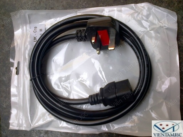 DÂY NGUỒN C19-UK Cho UPS, Sever, PDU